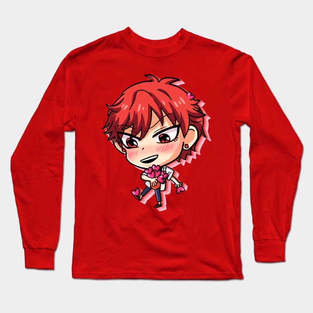 Gekkan Shoujo Nozaki kun! Mikorin Hearts Long Sleeve T-Shirt by Angsty-angst